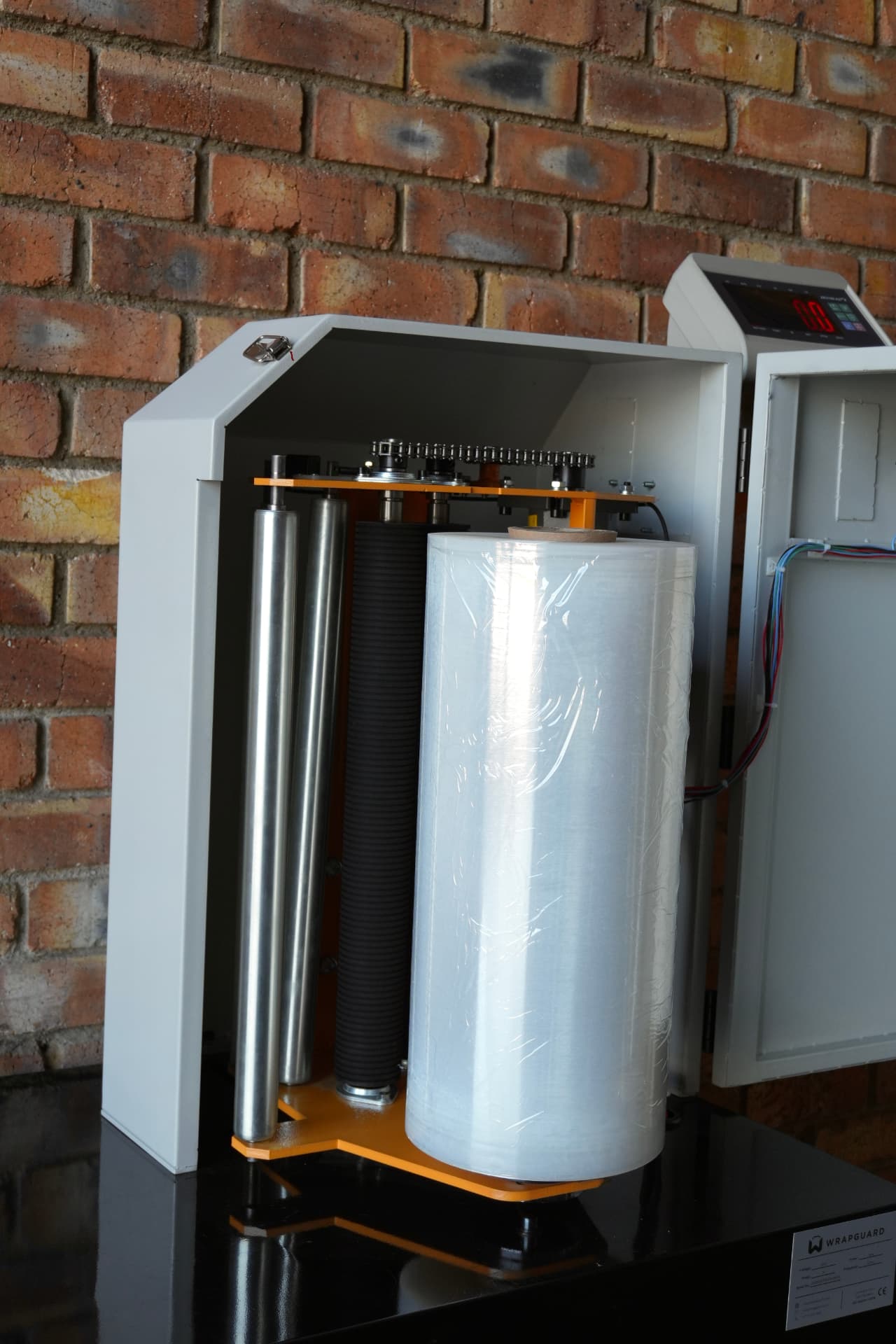 Detail of WrapGuard wrapping film mechanism